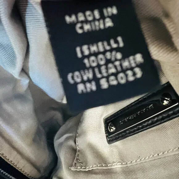 Banana Republic Black Soft Cow Leather Clutch/Wristlet Purse-Roomy-Zip Up-Prom - Picture 12 of 13